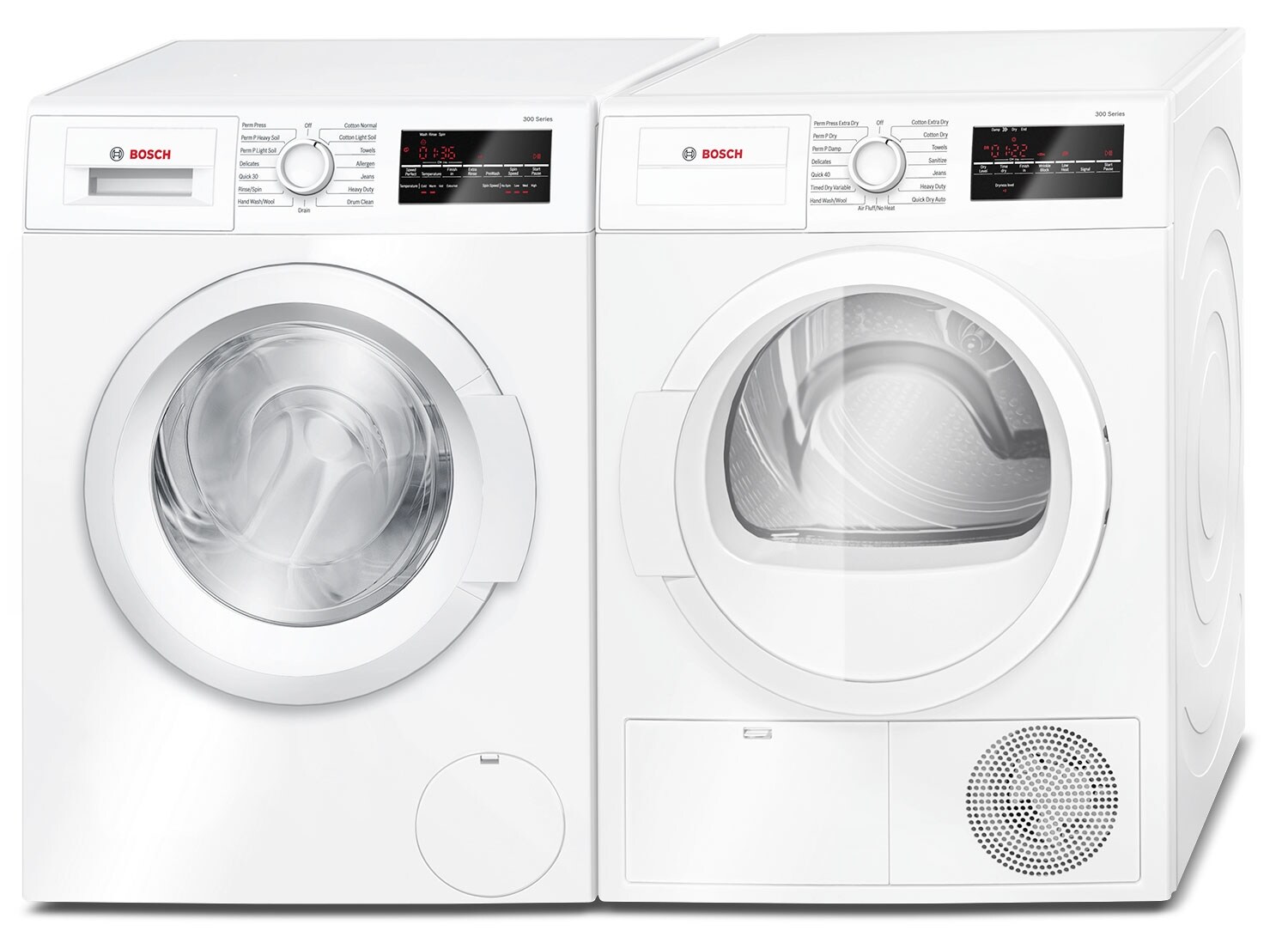 Bosch 2.2 Cu. Ft. Compact Washer and 4.0 Cu. Ft. Compact Condensation Dryer White The Brick